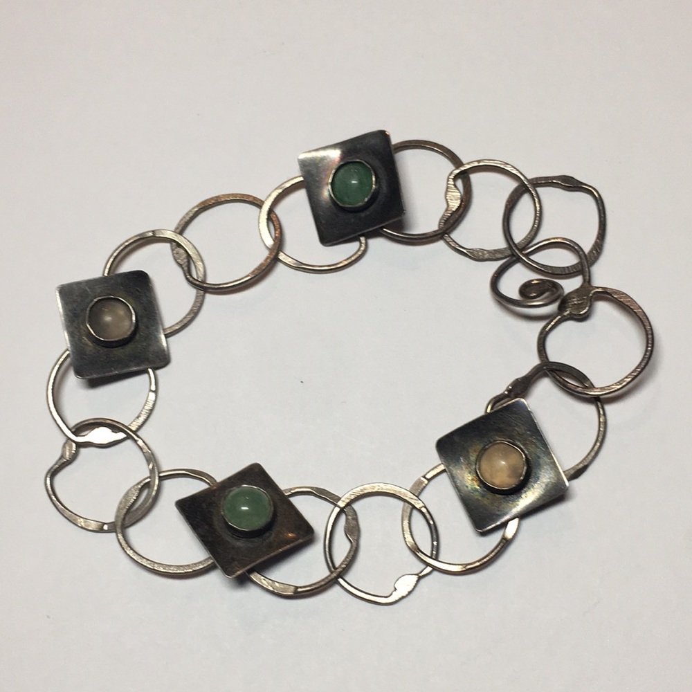 Rose quartz and aventurine bracelet